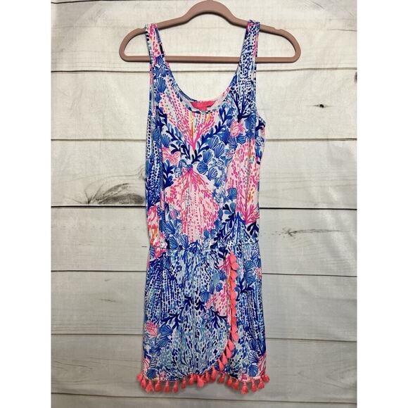 Lilly Pulitzer EUC Jarrett Romper Resort White Sway with Me Size XS - Picture 1 of 7